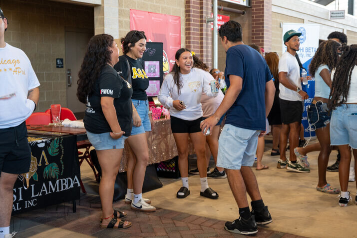 Students at the Family Reunion event